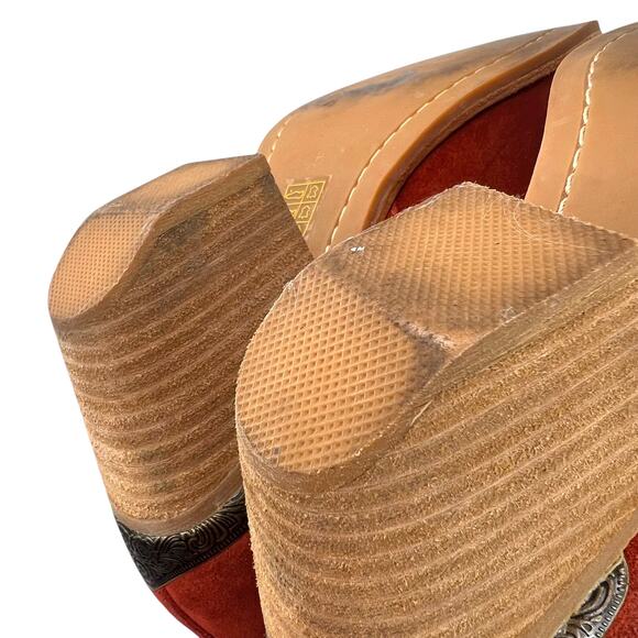 JEFFREY CAMPBELL for FP Comwell Ankle Boots in Rust Women's Size 8 - Picture 15 of 16